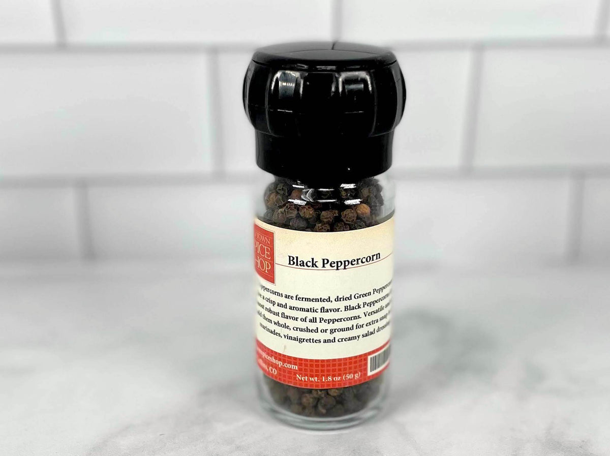 iSpice | Black Pepper Whole | 6.4 oz | Gourmet Spice | Kosher | Halal | Freshly-Milled