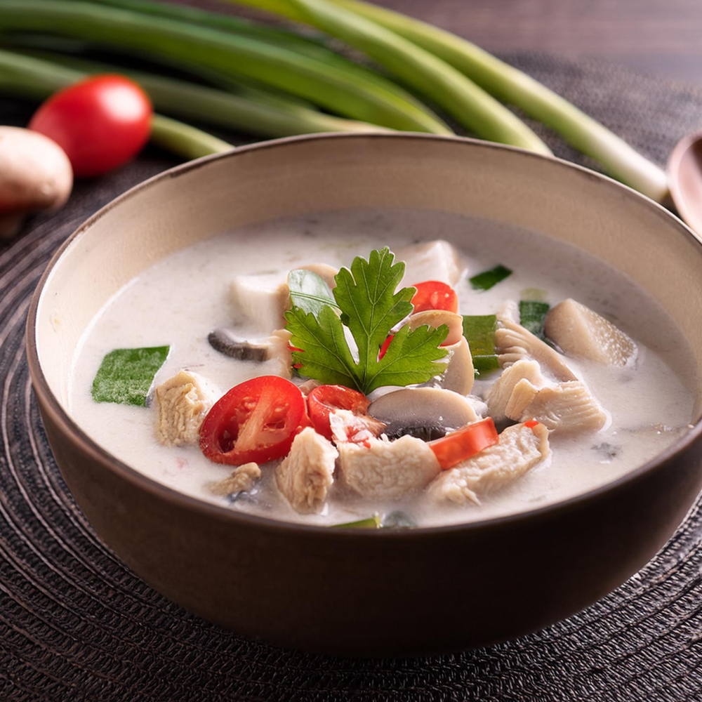 Bowl of Tom Kha Gai Soup 