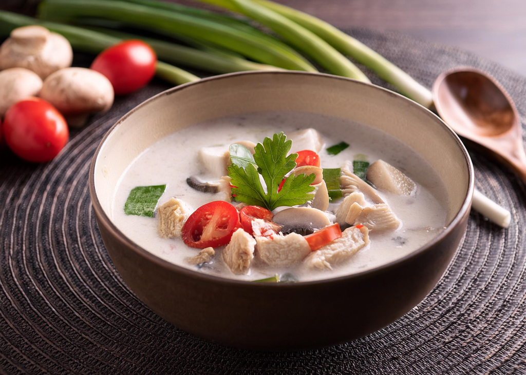 Bowl of Tom Kha Gai Soup 