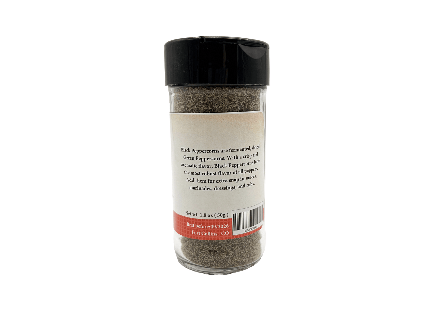 Black Peppercorn, Ground